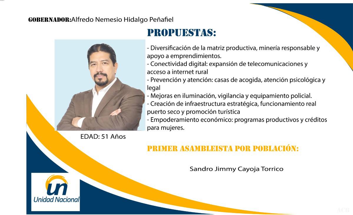 candidato a la Gobernación de Oruro