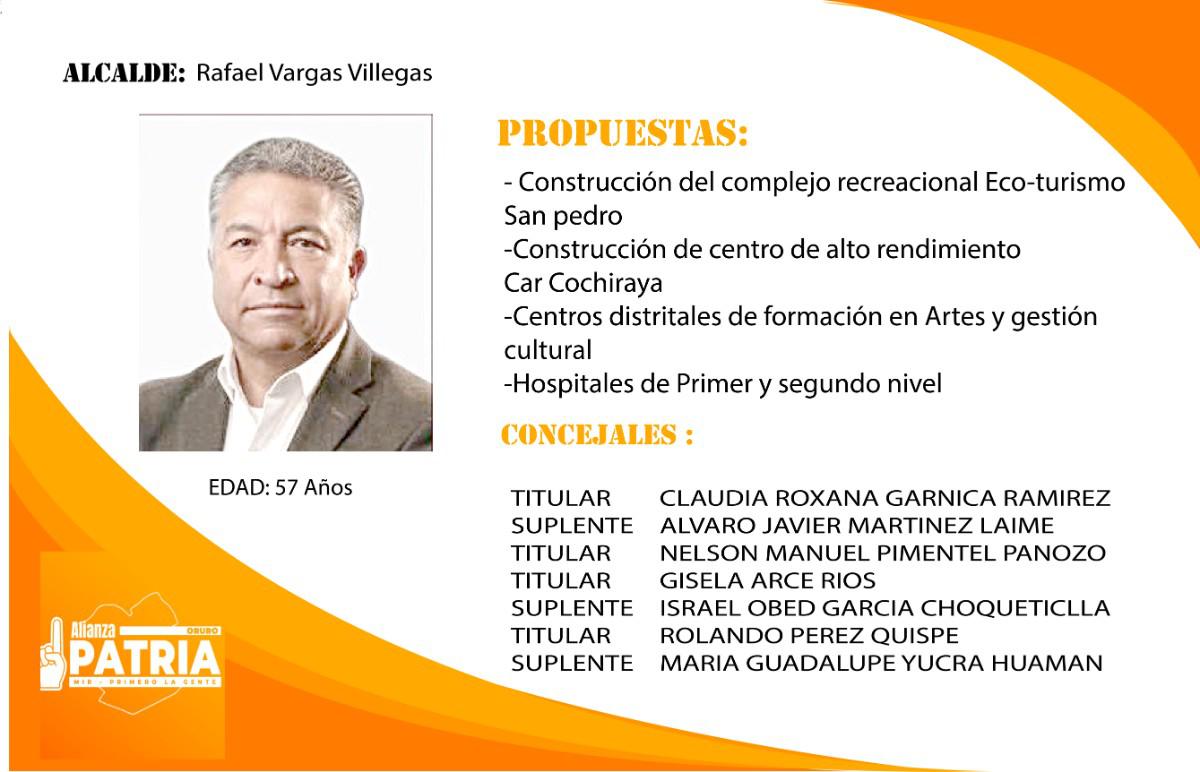 Candidato a la Alcaldía de Oruro