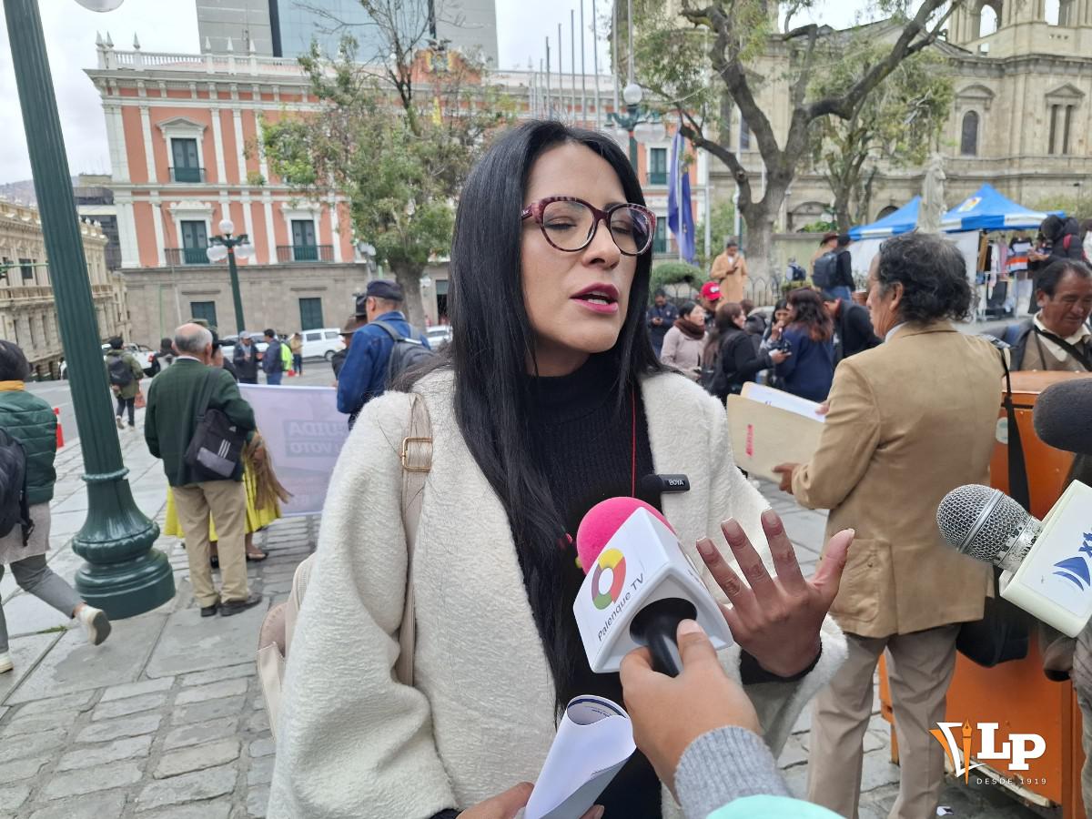 La concejal Wilma Alanoca