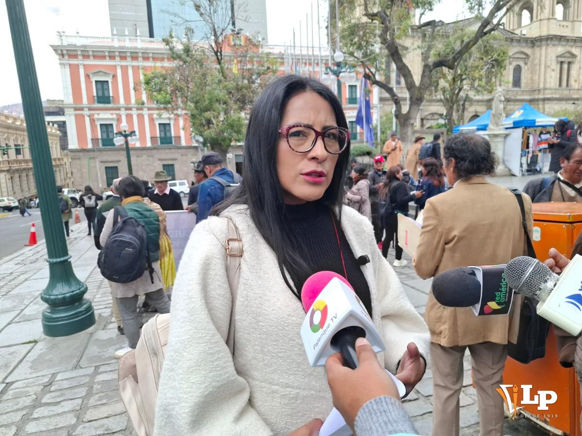 La concejal Wilma Alanoca