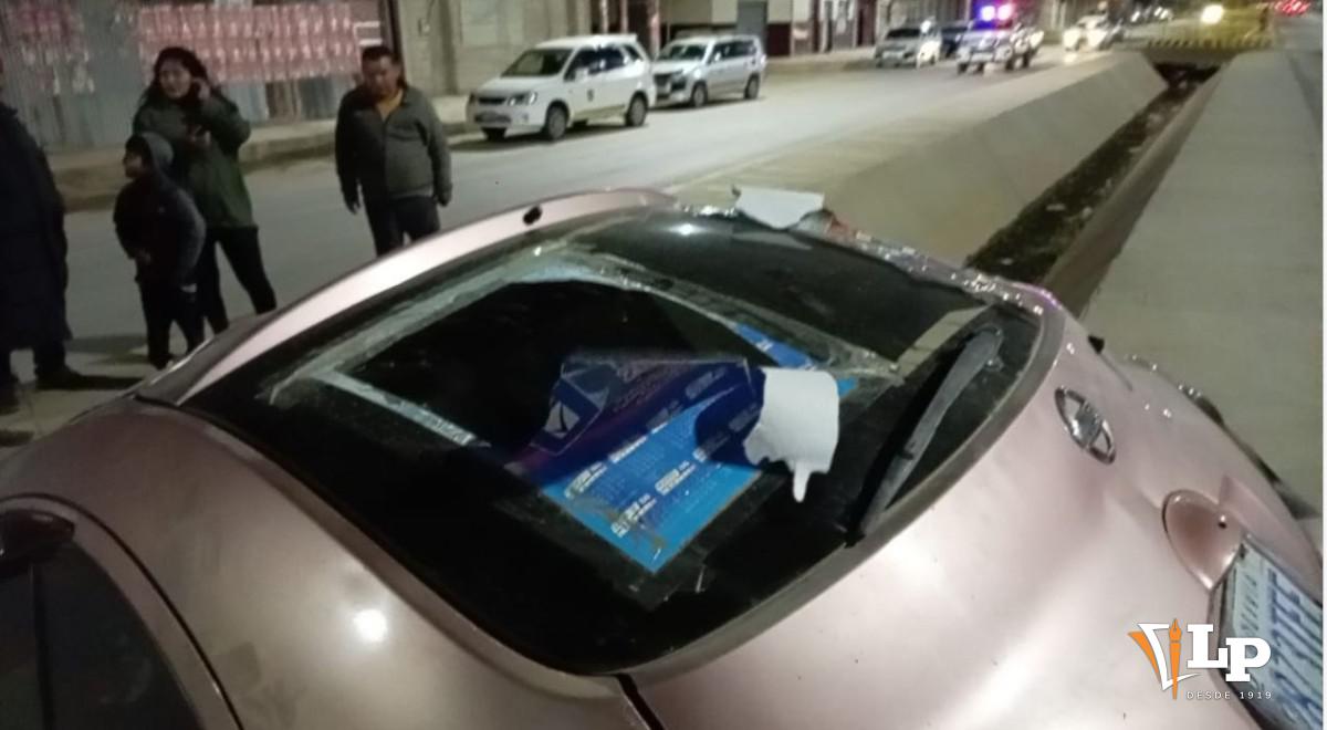 El motorizado tenía panfletos de campaña política