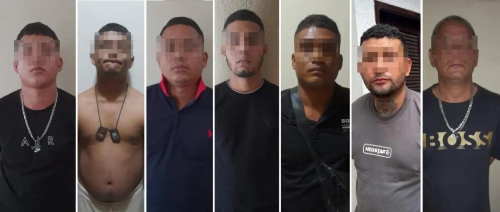 Cinco detenidos colombianos y dos ecuatorianos