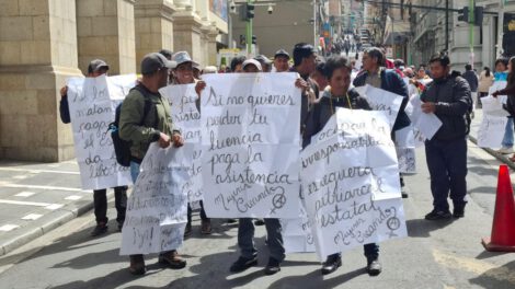 Protesta del colectivo Mujeres Creando