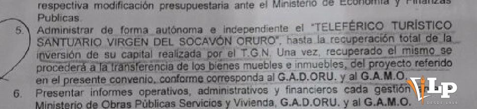 Convenio teleferico