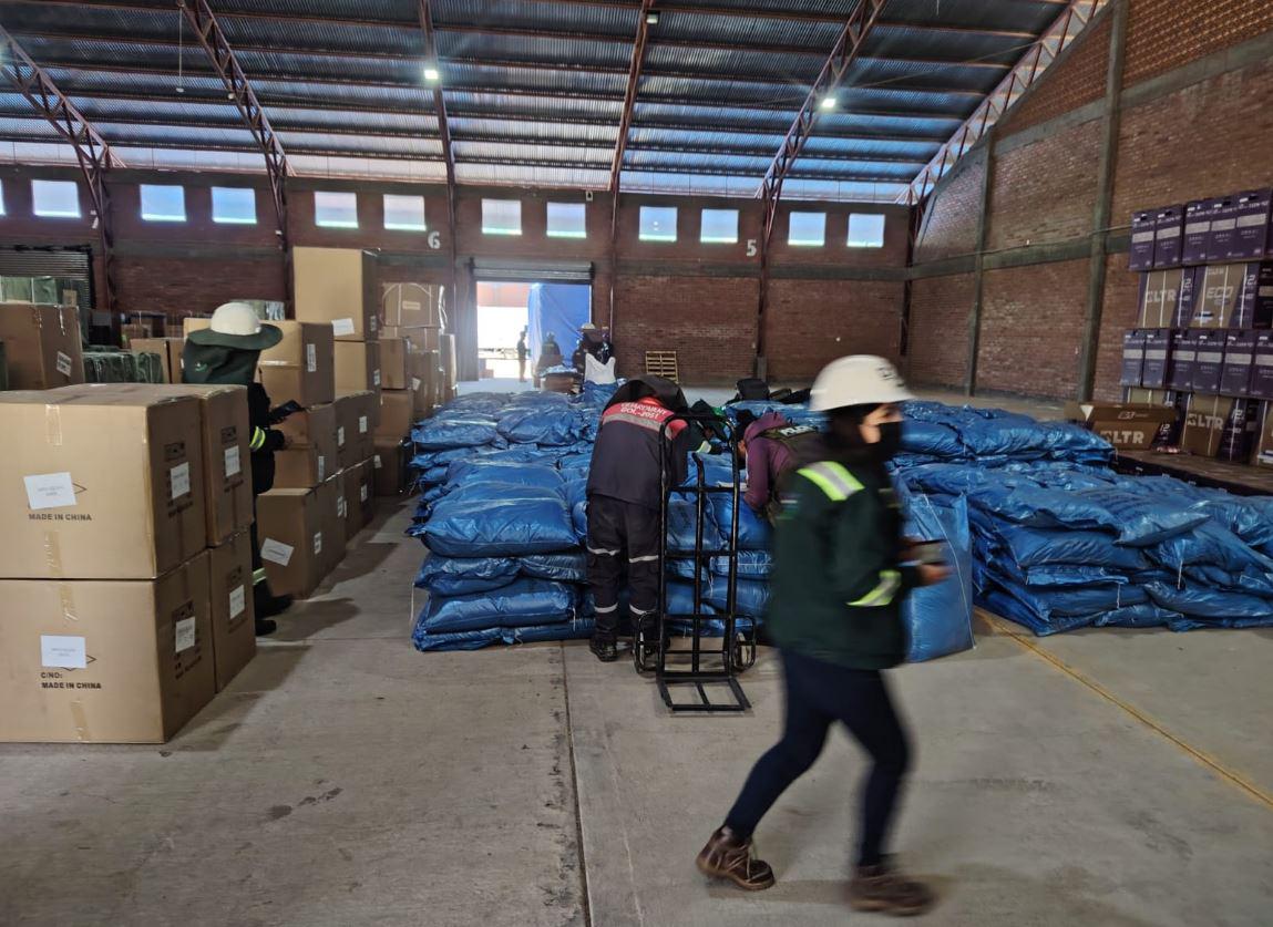 las bolsas están en depósitos aduaneros