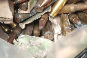 municiones encontradas en bus publico