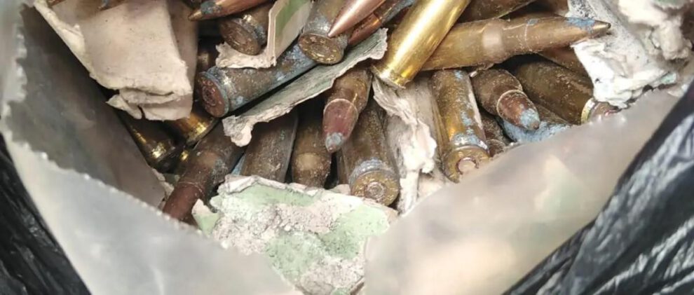 municiones encontradas en bus publico