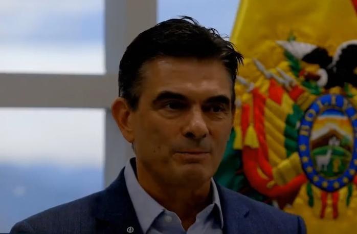 El Presidente Rodrigo Paz durante su discurso