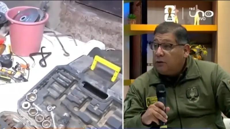 Partes de vehiculos encontrados