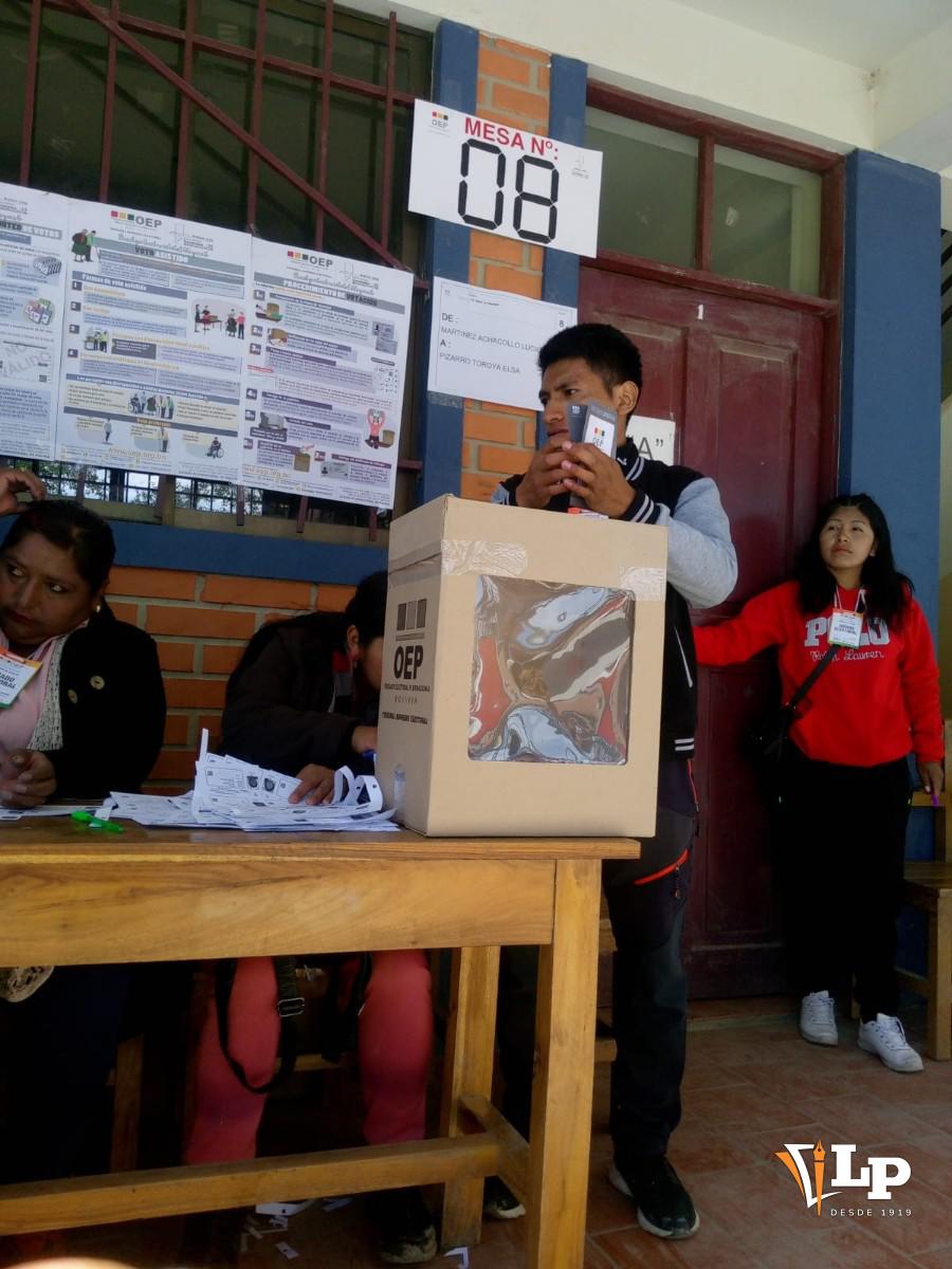 votación en Bolivia