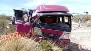 se muestra el vehículo siniestrado