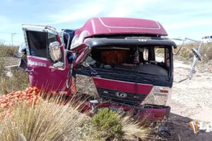 se muestra el vehículo siniestrado