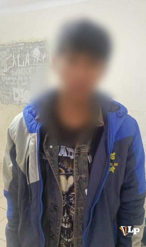 imagen del joven aprehendido