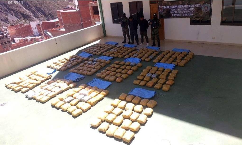 Los 300 paquetes de marihuana