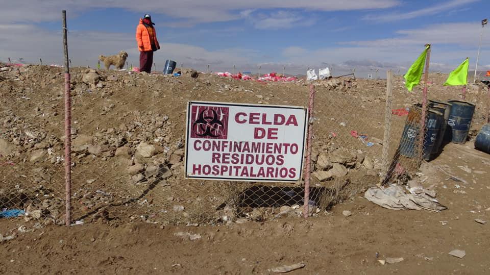 Celda de residuos hospitalarios