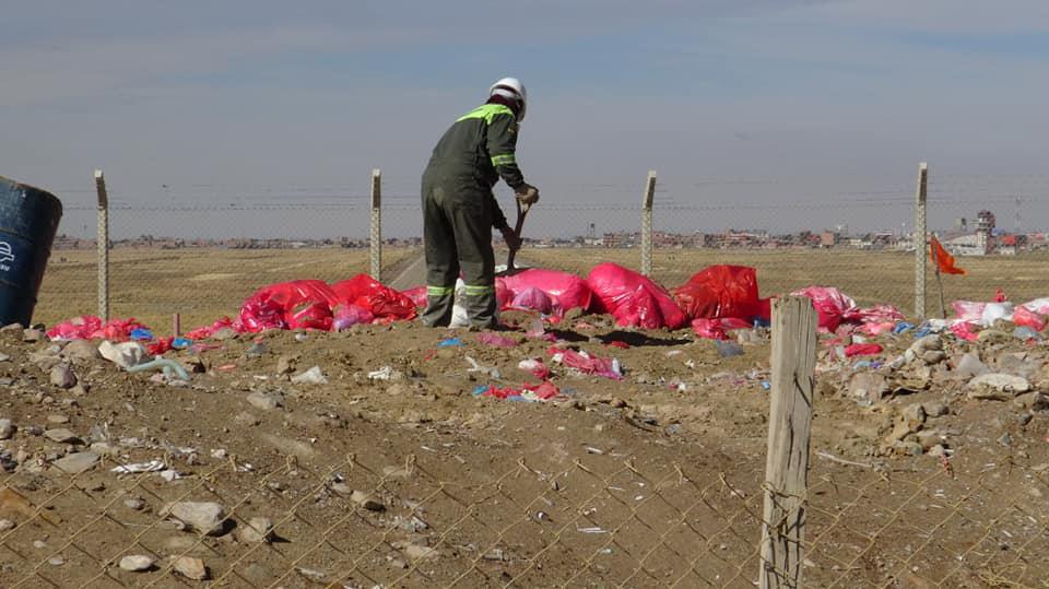 Celda de residuos hospitalarios