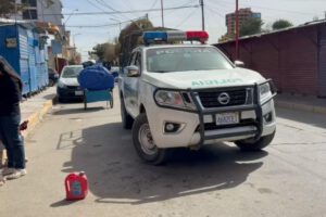 imagen de la Policía en la zona