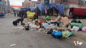 imagen de la basura en el mercado Roberto Young