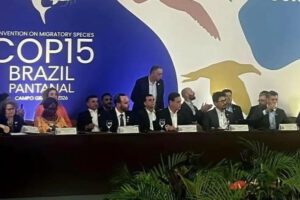 El canciller boliviano participó en encuentro internacional de la COP15 de la Convención sobre las Especies Migratorias en Brasil
