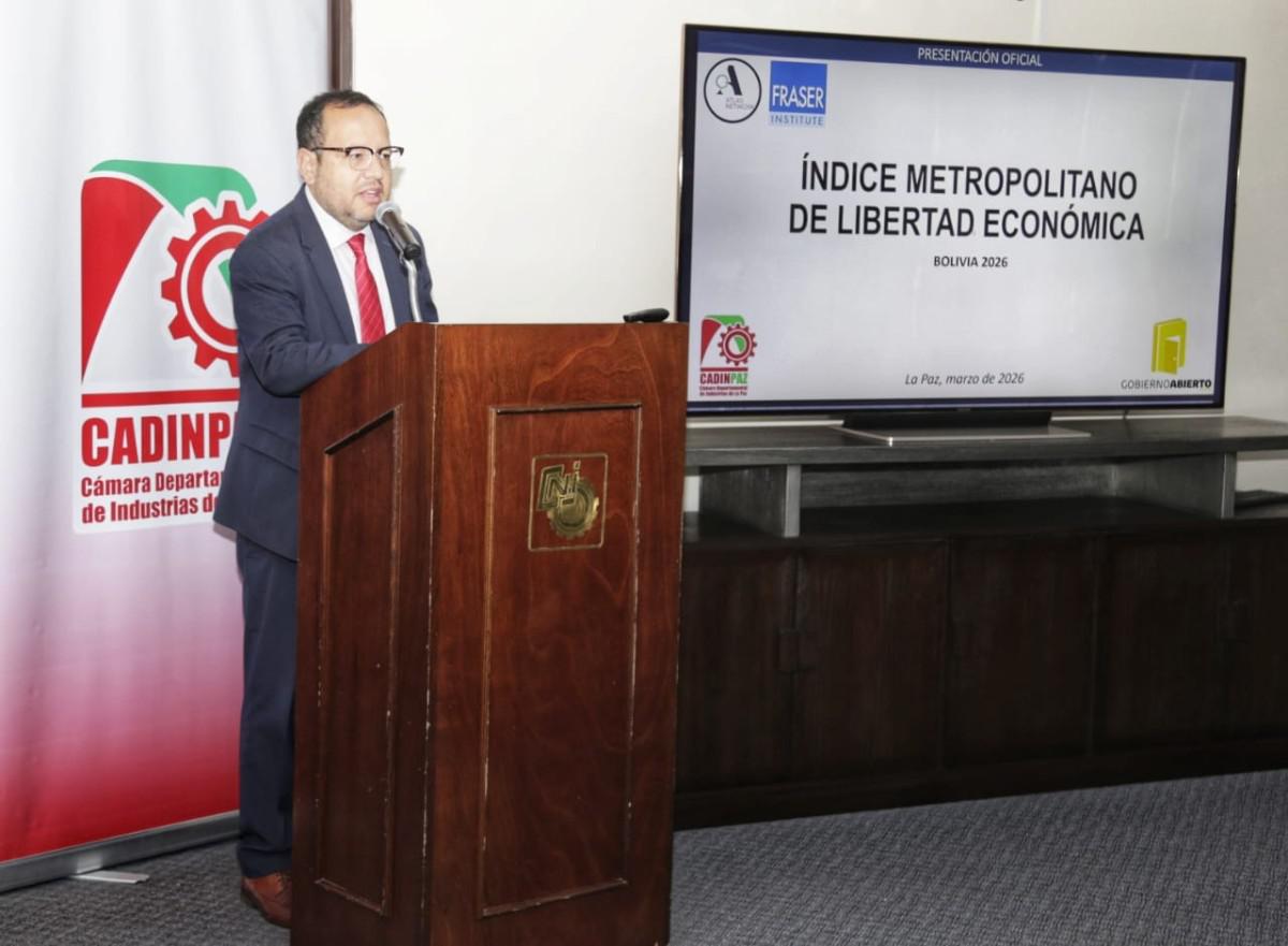 José Eduardo Iriarte, presidente de la Cámara Departamental de Industrias de La Paz (Cadinpaz)