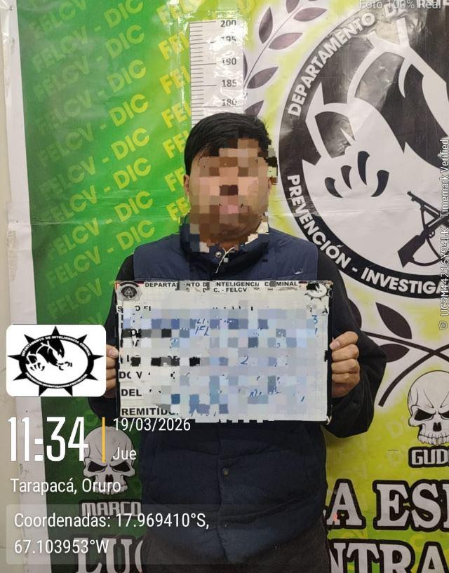 El agresor en celdas policiales