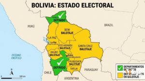 mapa de Bolivia electoral