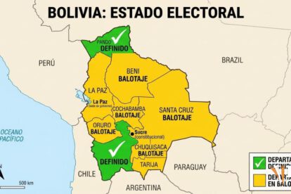 mapa de Bolivia electoral