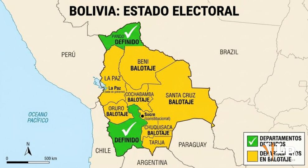 mapa de Bolivia electoral