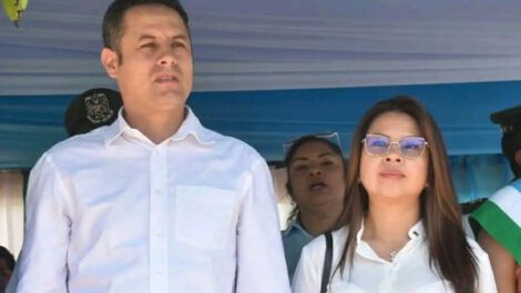 El vicepresidente Edmand Lara y su esposa, la diputada Diana Romero