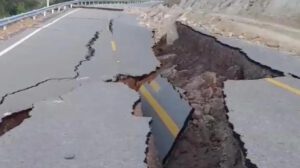 La ruta afectada hacia Torotoro