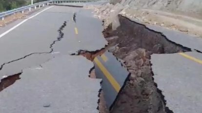 La ruta afectada hacia Torotoro