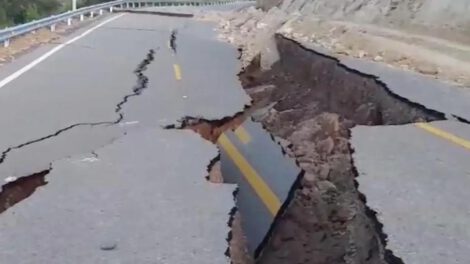 La ruta afectada hacia Torotoro