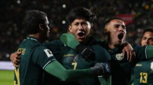 Los jugadores de la Selección Boliviana en uno de sus últimos partidos