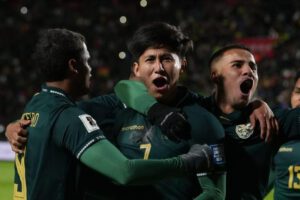 Los jugadores de la Selección Boliviana en uno de sus últimos partidos