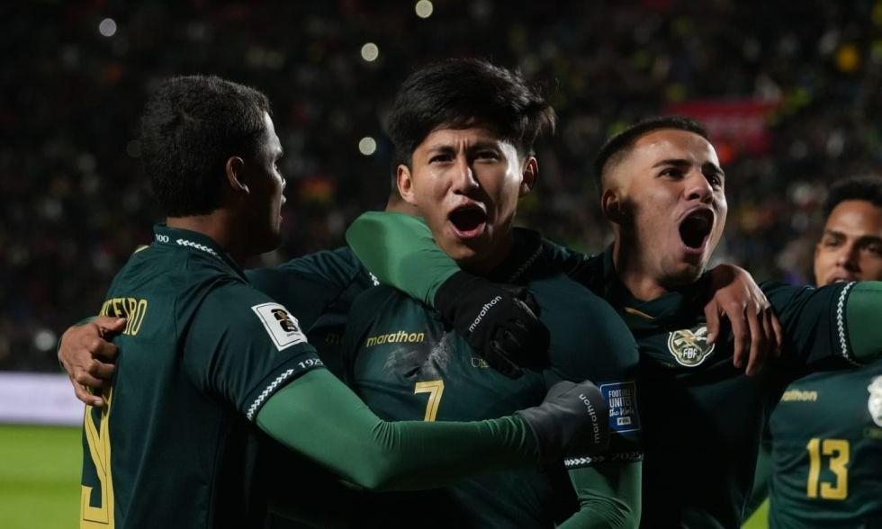 Los jugadores de la Selección Boliviana en uno de sus últimos partidos