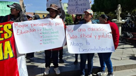 Protesta del magisterio