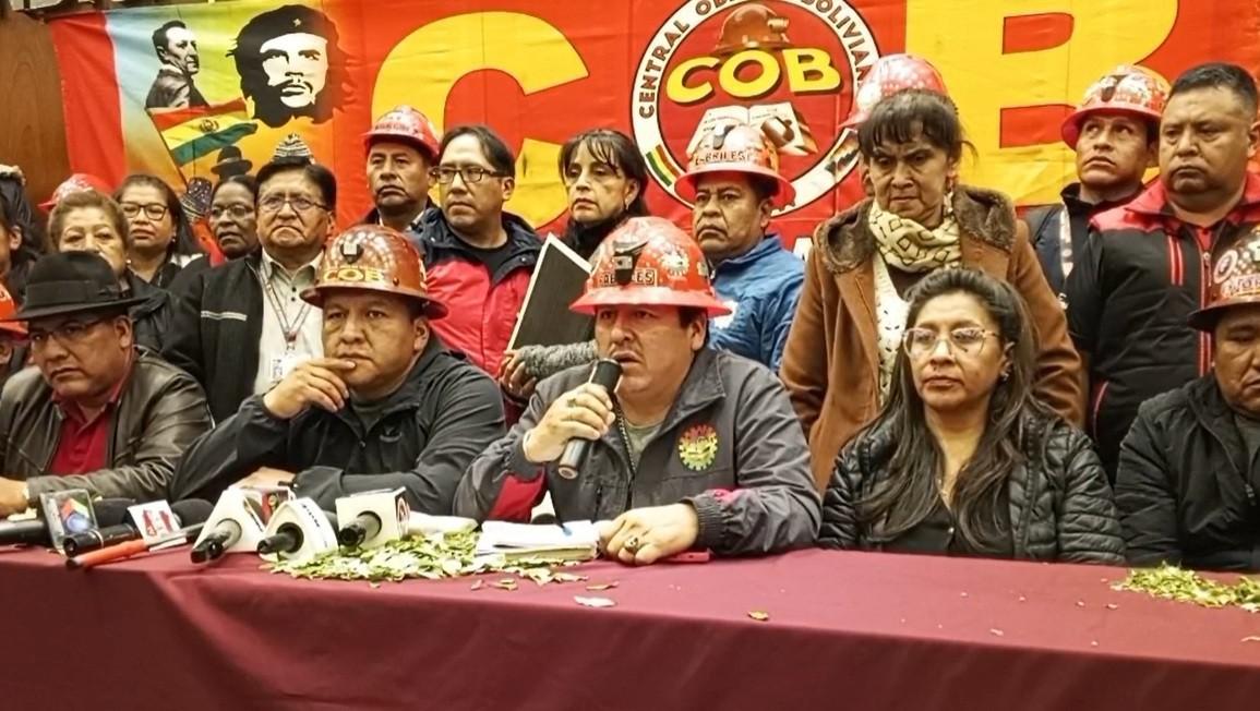 Anuncio de movilizaciones de la COB genera críticas - La Patria 3.0 ...