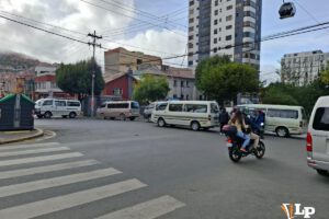 Un punto de bloqueo en la avenida Buch