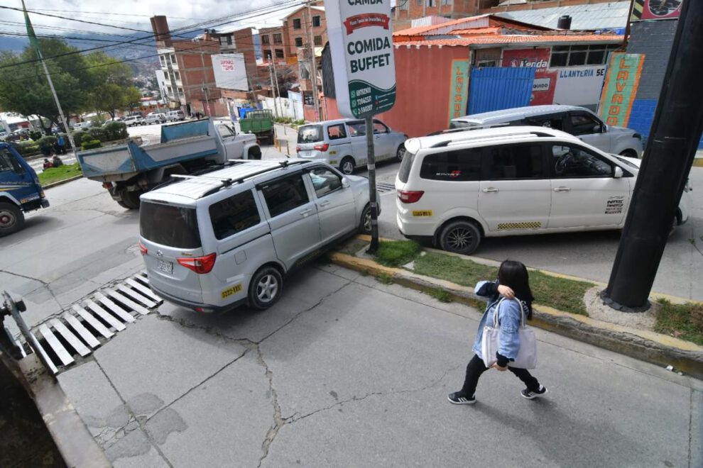 Un punto de bloqueo en La Paz