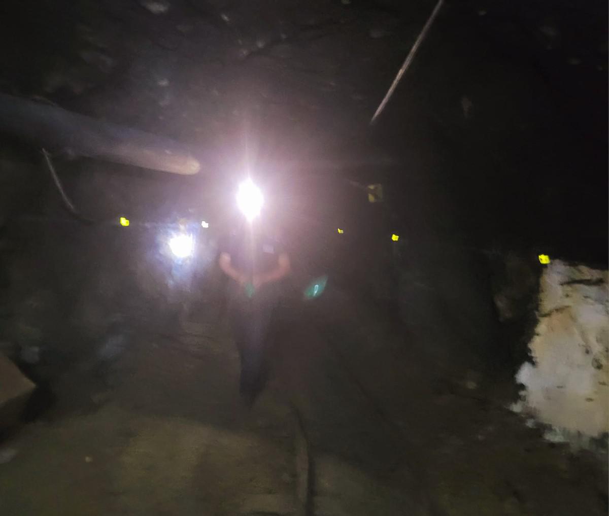 Imagen del interior de la mina Huanuni