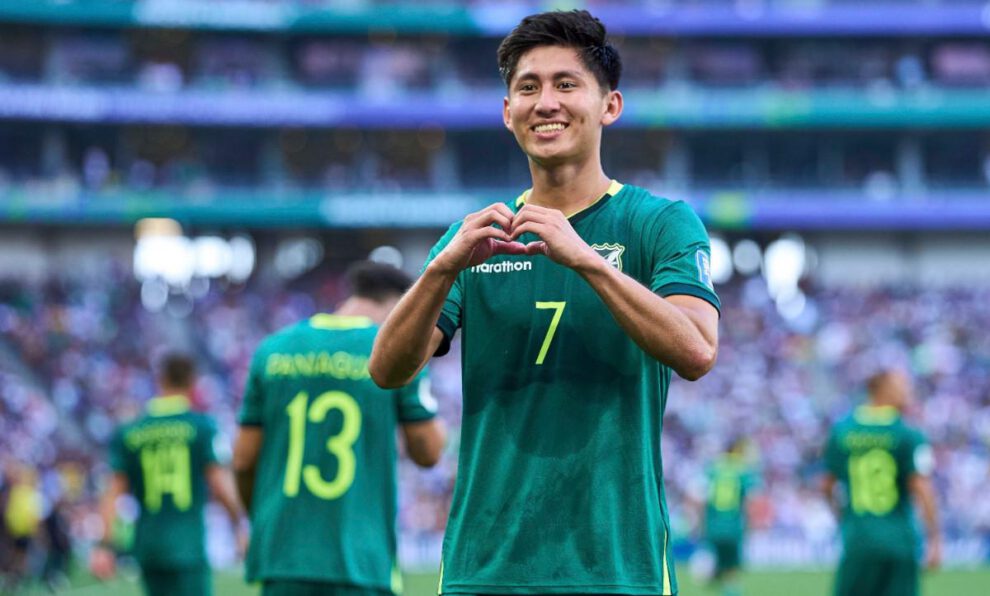 Miguel Terceros goleador de la Verde, Autor del gol de triunfo de Bolivia ante Surinam, Terceros jugador del Santos