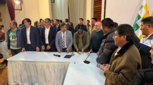 Reunión entre choferes y ministros