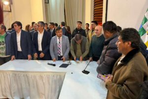 Reunión entre choferes y ministros