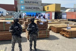 Parte de la carga incautada en el puerto de Arica.