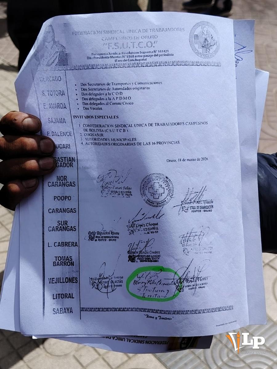 convocatoria falsificada