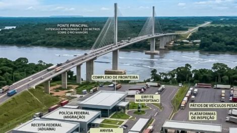 Puente Internacional sobre el río Mamoré