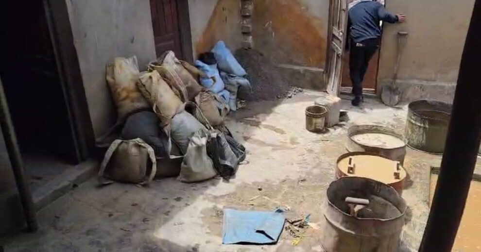 mineral robado en Huanuni