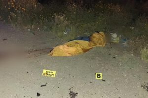 Se muestra el cuerpo del infortunado tras el accidente