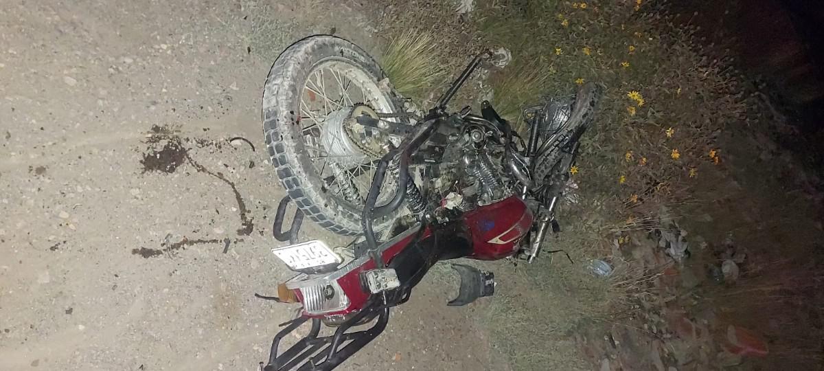 Se muestra el estado en el que terminó la motocicleta