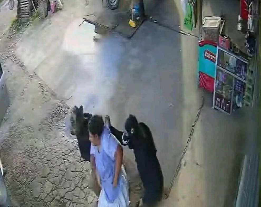 Secuestro de la víctima registrado por cámaras de seguridad